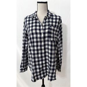Abercrombie & Fitch Button Down Shirt | Navy Gingham
